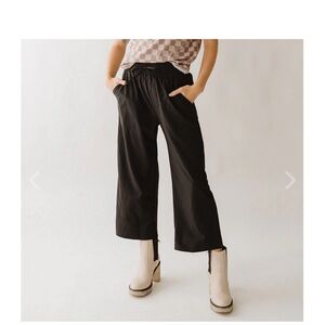 Albion Fit Audrey Wide Leg Cropped Pants